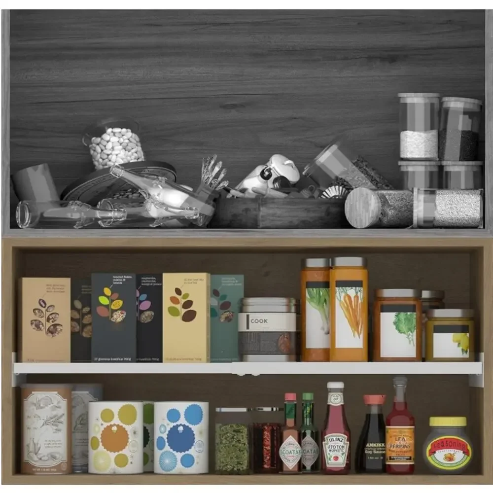 SOFRON Expandable Closet Shelf Organizer Adjustable Cabinet Pantry Large